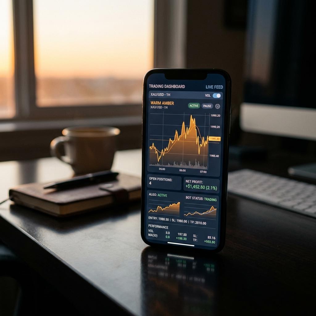 Titréisure Dashboard auf Smartphone und Monitor